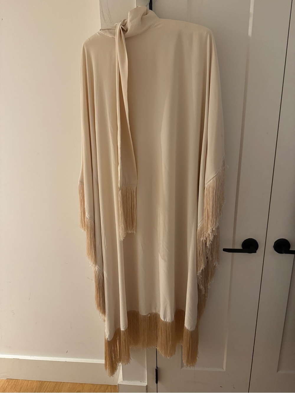 Fringe Caftan in Cream